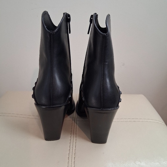 ASH Boy Biz Leather Studded Cowboy Boots Size 7 - Picture 7 of 13